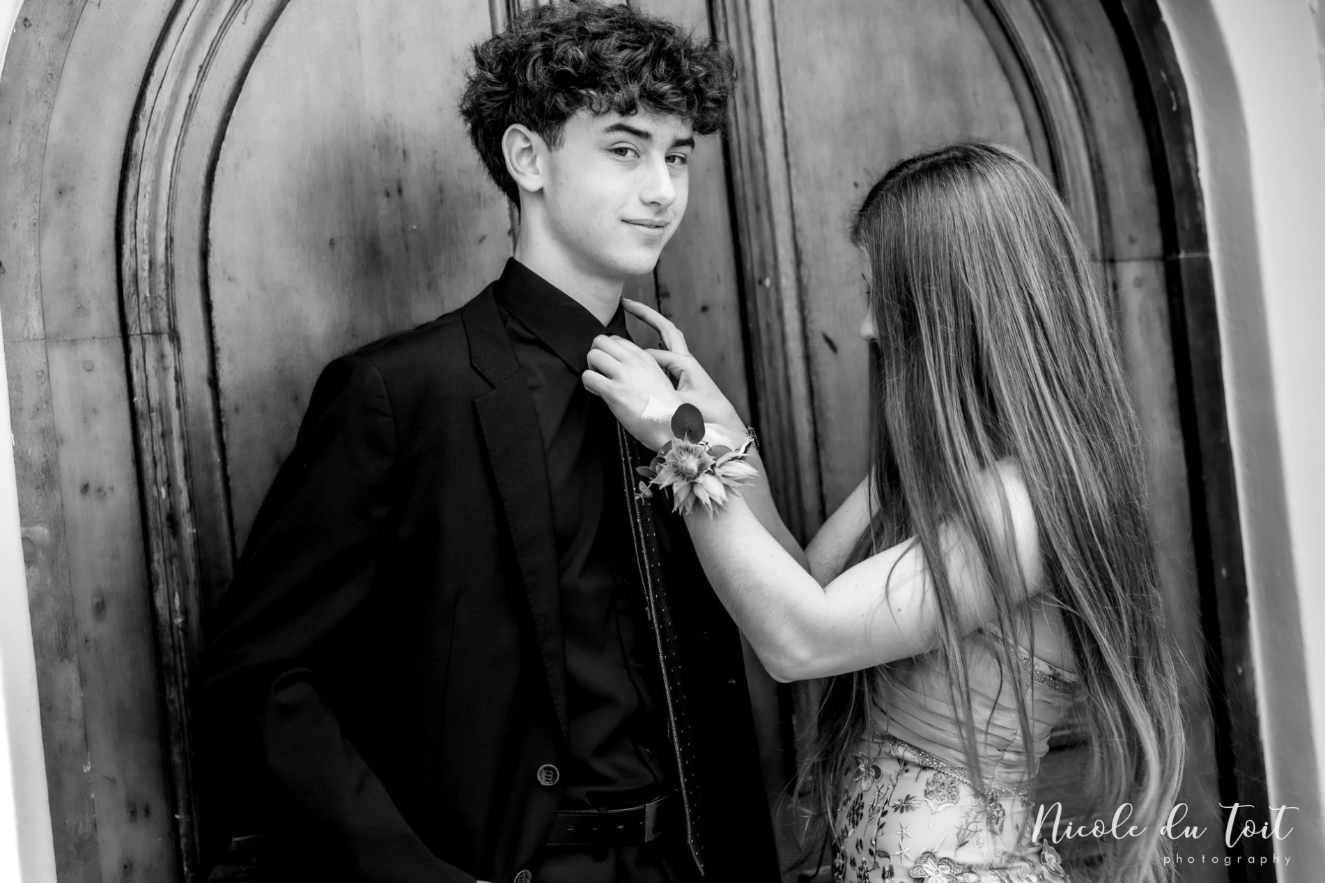 Lubin and Kara dressed for the Curro Hermanus matric farewell at The Marine Hotel in Hermanus.